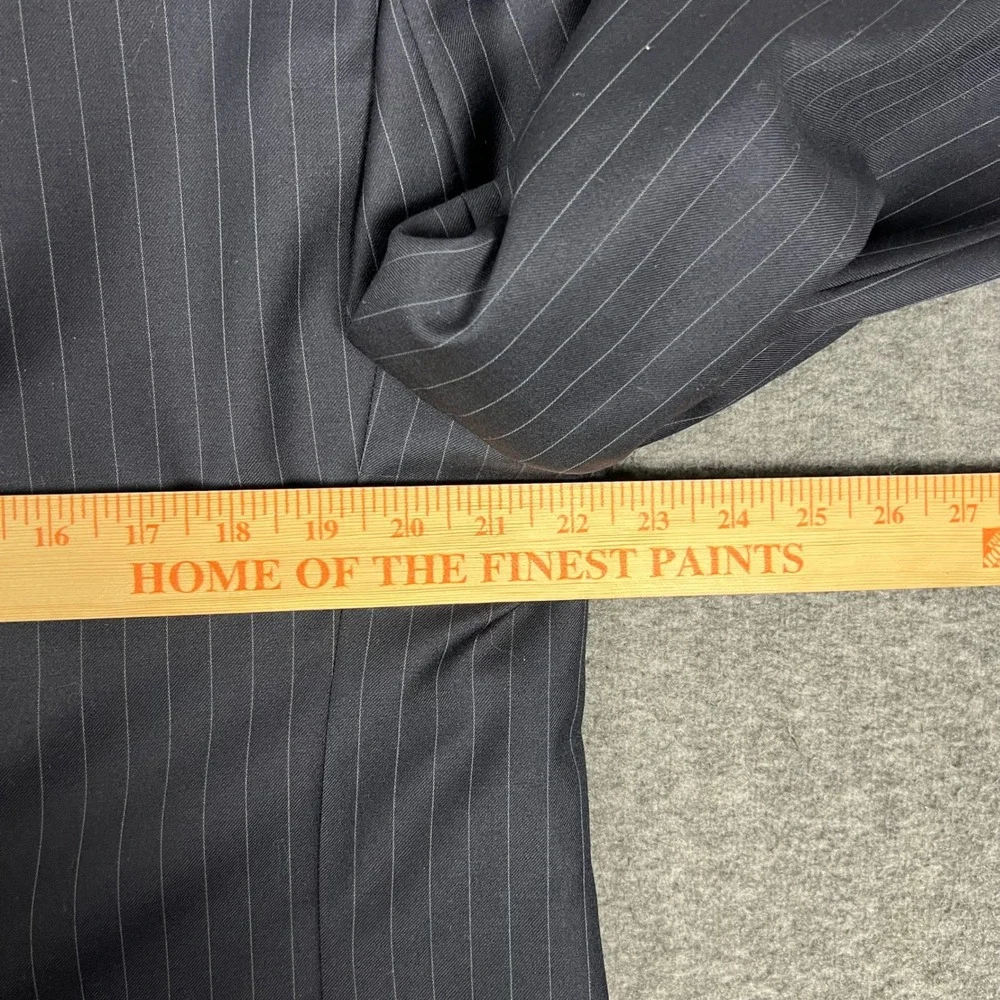 Vintage Brooks Brothers Golden Fleece 2 Piece Suit Men 44R Pinstripe Wool USA
